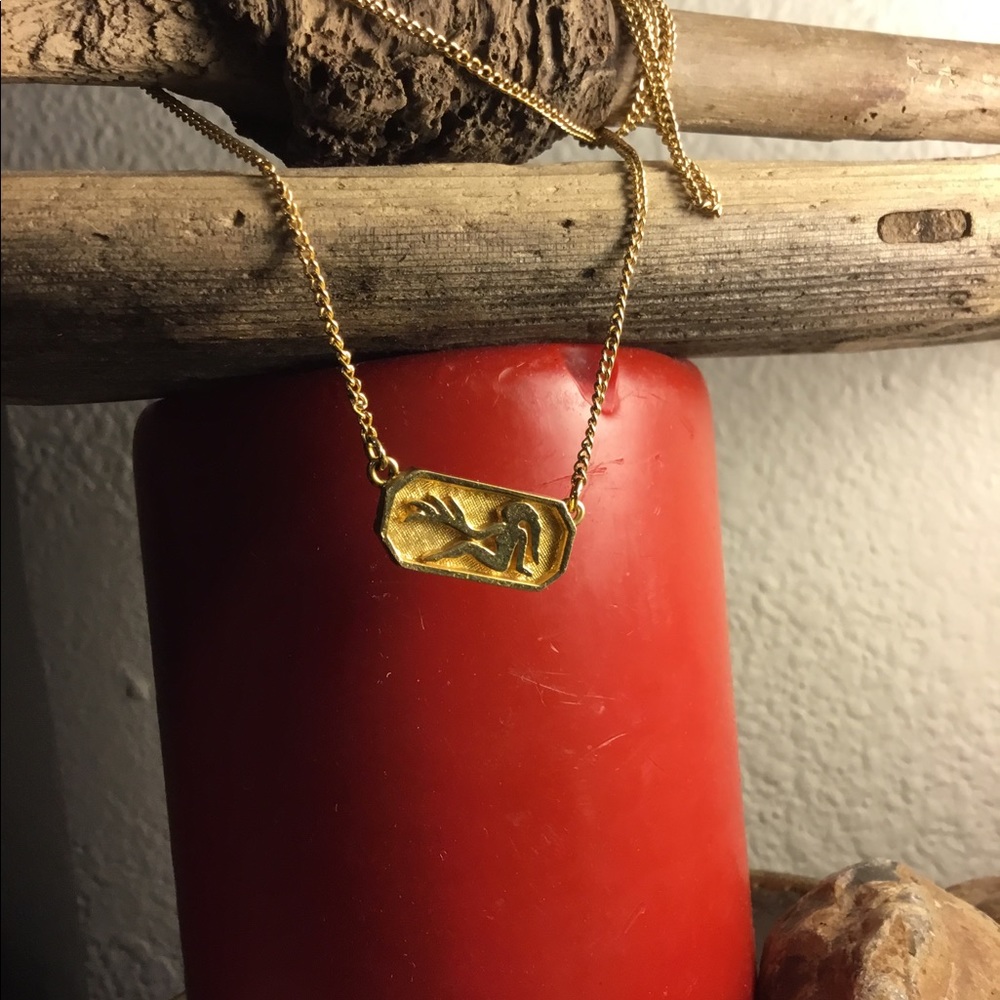 Trifari Co. Virgo Collar Necklace Gold Tone
